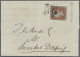 O/Cover Great Britain: 1841ff., Königin Victoria, 1 P. Rotbraun Geschnitten, Sternenkreu - Covers & Documents