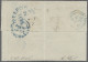 O/Cover Great Britain: 1841ff., Königin Victoria, 1 P. Rotbraun Geschnitten, Sternenkreu - Briefe U. Dokumente