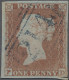 Delcampe - O/Cover Great Britain: 1841ff., Königin Victoria, 1 P. Rotbraun Geschnitten, Sternenkreu - Cartas & Documentos