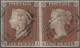 Delcampe - O/Cover Great Britain: 1841ff., Königin Victoria, 1 P. Rotbraun Geschnitten, Sternenkreu - Covers & Documents