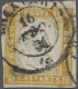 O Italian States - Sardinia: 1860, Mi.Nos. 14a, 14b, "80 Centesimi", Two Used Item - Sardinië