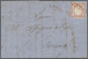 Cover Italy: 1861, Brief Aus Neapel Nach Genua Mit 5 Grana Rot (etwas Berührt), Mit Se - Marcophilie