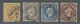 O Norway: 1856, King Oskar I Complete Issue Of All Four Values With (different) To - Used Stamps