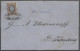 Cover Russia: 1858, Staatswappen, Posthörner Ohne Blitze, 10 K. Siena / Hellblau Auf D - Briefe U. Dokumente
