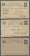 GA Russian Post In The Levante - Postal Stationery: Small Mixture Of 14 Postal Stat - Levant