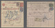 GA/Cover Russia - Postal Stationary: 1904-1913, Zwei Verschiedene Anweisungen Zu 15 K. Bz - Enteros Postales