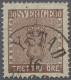 O Sweden: 1858, 30 Oere, 10 Choice Copies Showing Different Shades Of Colour And A - Used Stamps