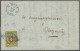 Brf. Schweiz: 1853, Rayon II Ohne Kreuzeinfassung, 10 Rp. Schwarz / Orangerot / Braun - Cartas & Documentos