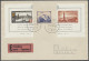 Brf. Schweiz: 1942, Pro Patria, Einzelmarken Aus Block Mit Zus.-Frankatur Flugpost, 3 - Brieven En Documenten