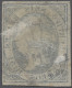 O Spain: 1851, Königin Isabella II. Mit Diadem Im Oval, 6 Reales Blau, Allseitig V - Used Stamps