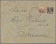 Cover Hungary: 1919, 10f. On 2f. Ocre, Black Overprint, In Combination With Hungary 20 - Temesvár