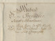 Brf. Autographen: CHRISTOPH FRIEDRICH GRAF Zu SOLMS; 1754, Dokument Vom 29. August 17 - Sonstige & Ohne Zuordnung