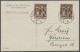 Air Mail Zeppelin Mail - Germany: 1935, Feldherrnhalle, 3 Pfg. Schwarzorangebraun, Zweima - Luft- Und Zeppelinpost