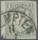 O/Briefstück Bayern - Marken Und Briefe: 1867, Staatswappen Auf Sockel, 1 Kr. Grün, Geschnitt - Other & Unclassified