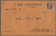Brf. Bayern - Dienstmarken: 1914, 50 Pfg. Als Einzelfrankatur Auf Wertbrief über 1000 - Autres & Non Classés