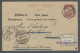 GA Bayern - Feldpost: 1895, 10 Pfg.-Ganzsachenkarte Mit Leichten Beförderungsspuren - Autres & Non Classés