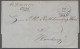 Brf. Bremen - Vorphilatelie: 1852, Faltbrief (mit Inhalt) Mit Schwarzem K2 "VEGESACK - Precursores