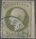 O Hannover - Marken Und Briefe: 1861, "Georg V." 10 Gr. Dunkelgrünlicholiv, Dreise - Hanovre
