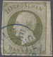 O Hannover - Marken Und Briefe: 1861, "Georg V." 10 Gr. Dunkelgrünlicholiv, Dreise - Hanover