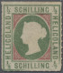 (*) Helgoland - Marken Und Briefe: 1/2 Schilling Mit Seltener Kopftype II, Farbfrisc - Héligoland