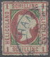 O Helgoland - Marken Und Briefe: 1867, Viktoria 1 Schilling Rosakarmin/dunkelgrün - Heligoland