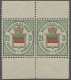 */Paar Helgoland - Marken Und Briefe: 1876, Freimarke 2 1/2 F./3 Pf. Grün/dunkelorange/ - Heligoland