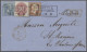Brf. Preußen - Bahnpost: 1862, Dreifarbenfrankatur Aus Friedrich Wilhelm IV., 1/2 Sgr - Autres & Non Classés