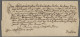 Brf. Sachsen - Vorphilatelie: 1739 (ca.), Schnörkelbrief (ohne Inhalt) Mit Zehnzeilig - Precursores