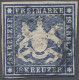 O Württemberg - Marken Und Briefe: 1859, Freimarke 18 Kreuzer Dunkelblau, Mit Plat - Otros & Sin Clasificación