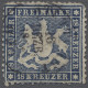 O Württemberg - Marken Und Briefe: 1861, Freimarke 18 Kreuzer Blau Auf Dünnem Papi - Andere & Zonder Classificatie