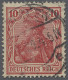 O Deutsches Reich - Germania: 1915ff., Germania Kriegsdruck, Vier Werte Jeweils Mi - Oblitérés