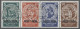 O Deutsches Reich - 3. Reich: 1933, Nothilfeblock-Herzstück Ungefaltet, Dreimal Sa - Used Stamps