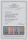 O Deutsches Reich - 3. Reich: 1933, Nothilfeblock-Herzstück Ungefaltet, Dreimal Sa - Used Stamps