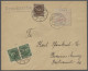 Brf. Deutsches Reich - Lokalausgaben 1918/23: BRAUNSCHWEIG, 1923, Gebührenzettel Mit - Covers & Documents