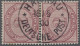 O/Paar Deutsche Post In China - Vorläufer: 1900, Innendienst, 2 Mark Braunpurpur, Senkr - Cina (uffici)