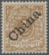 * Deutsche Post In China: 1898, Krone / Adler Mit Diagonalem Aufdruck "China", 3 P - China (offices)