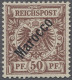 * Deutsche Post In Marokko: 1899, Krone / Adler Mit Nicht Verausgabtem Einfachen Ü - Morocco (offices)