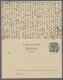 GA Deutsch-Ostafrika - Ganzsachen: 1895, Krone / Adler, 5 Pfg. Mit Einzeiligem Über - Deutsch-Ostafrika