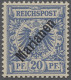 ** Deutsche Kolonien - Marianen: 1899, Krone / Adler Mit Diagonalem Aufdruck, 20 Pf - Mariannes