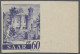 * Saarland (1947/56): 1947, 50 Und 60 Pfg. Als Ungezähnte Rechte Randstücke, Ungeb - Unused Stamps