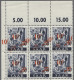 ** Saarland (1947/56): 1947, Saar II, Neudruck, 10 Fr. Auf 50 Pf. Schwärzlichlilaul - Ungebraucht