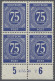 ** Alliierte Besetzung - Gemeinschaftsausgaben: 1946, Ziffern, 75 Rpf. Ultramarin, - Other & Unclassified