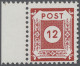 ** Sowjetische Zone - Ost-Sachsen: 1945, Ziffernzeichnung, 12 Rpf. Rot Mit Postmeis - Otros & Sin Clasificación