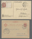 Cover/GA World Wide: 1890-1955 (ca.), BELEGE, Rund 220 Belege Und 90 Ganzsachen In Drei A - Colecciones (sin álbumes)