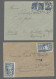 Delcampe - Cover/GA World Wide: 1890-1955 (ca.), BELEGE, Rund 220 Belege Und 90 Ganzsachen In Drei A - Colecciones (sin álbumes)