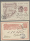 GA Worldwide Postal Stationery: 1880-1929, Sammlung Von Etwa 420 Ganzsachen Auf Ste - Sammlungen (im Alben)