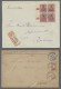 Brf./AK/GA Deutschland: 1881-1963, Partie Von 56 Belegen Mit U.a. Deutschem Reich, Diversen - Collections