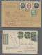 Brf./Flugpost Deutsches Reich: 1923-1939, Interessante Kleine Partie Von 8 Belegen, Darunter S - Collections