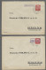 Delcampe - Brf. Deutsches Reich - Stempel: NOTSTEMPEL; 1938-1939 (ca.), Partie Von Etwa 220 Bele - Franking Machines (EMA)