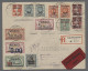 Brf. Memel: 1922-1923, Partie Von 6 Sammler-Einschreibebriefen Mit Höherwertigen Misc - Memel (Klaipeda) 1923